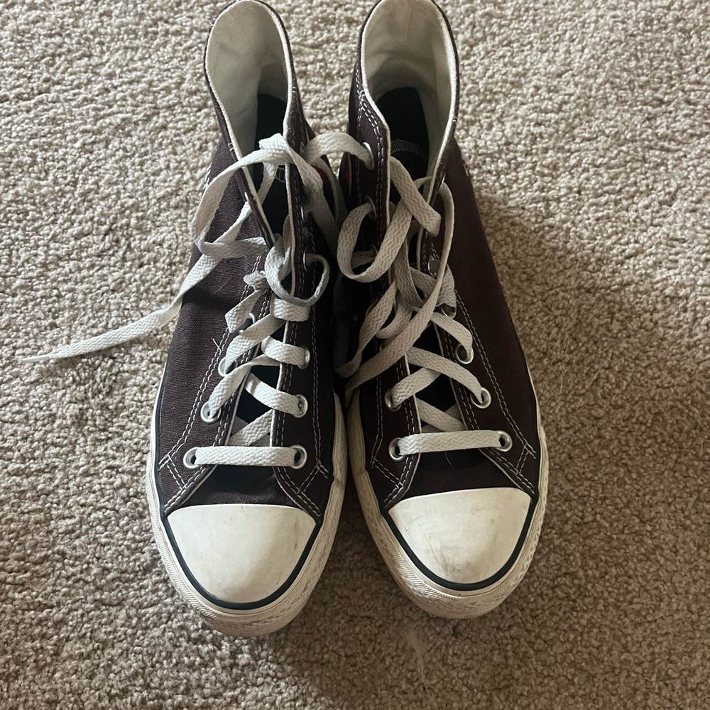 Custom platform high top Converse